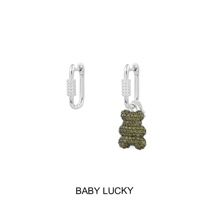 【aimelbie】Urban l drop earrings▲BABYMONSTER着用 IU Piercing] Urban Metal drop Piercing - Silver Color