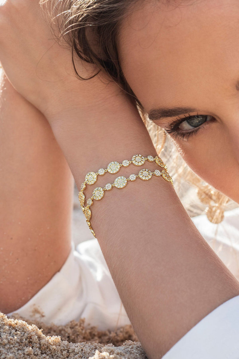 APM Monaco Soleil Bracelet in Yellow Gold