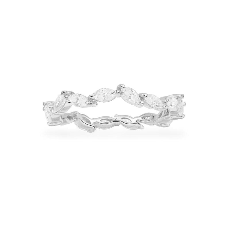 Festival Dainty Ring - White Silver