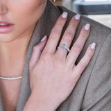 APM Monaco Serpent Wrap Ring in white silver