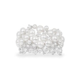 Chunky Pearl Ring - Silver