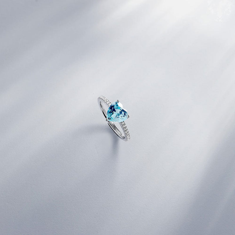 Blue Heart Ring