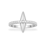 Spike Ring Band - silver