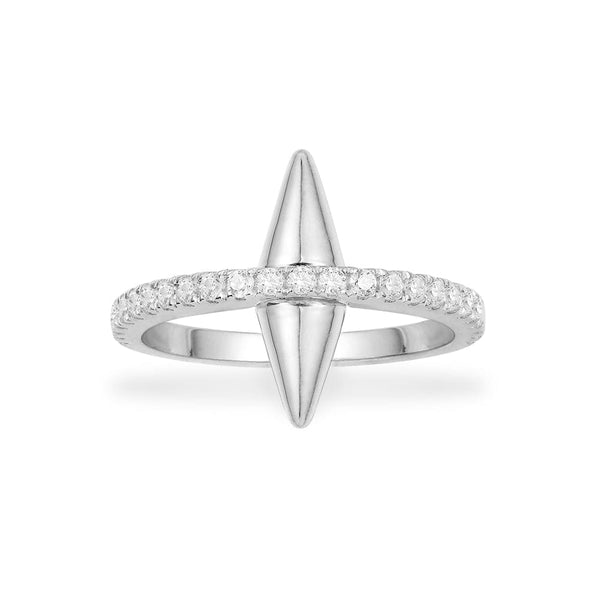 Spike Ring Band - silver