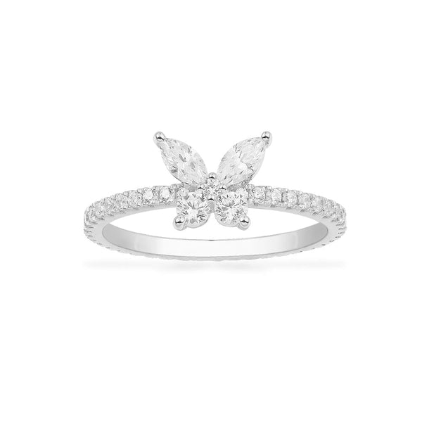 Butterfly Pavé Ring