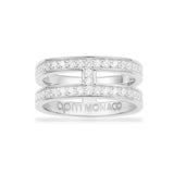 Double Line Pavé Ring