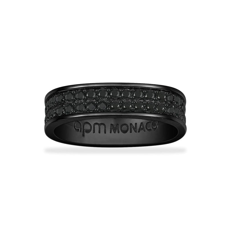 Chunky Black Pavé Ring