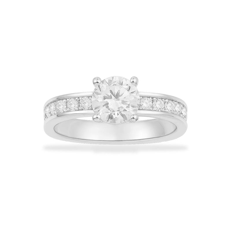 Pavé Ring with Round Zirconia