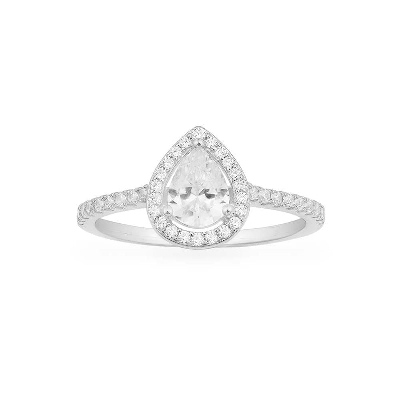 Pear Pavé Ring