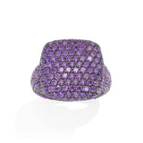 Bold Purple Square Ring