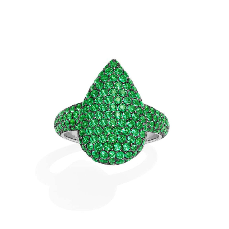 Green Drop Ring