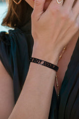 NOT AVAILABLE Open Cuff - Dark Grey Silver