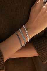 APM Monaco Silver Couture Bracelet - White Silver