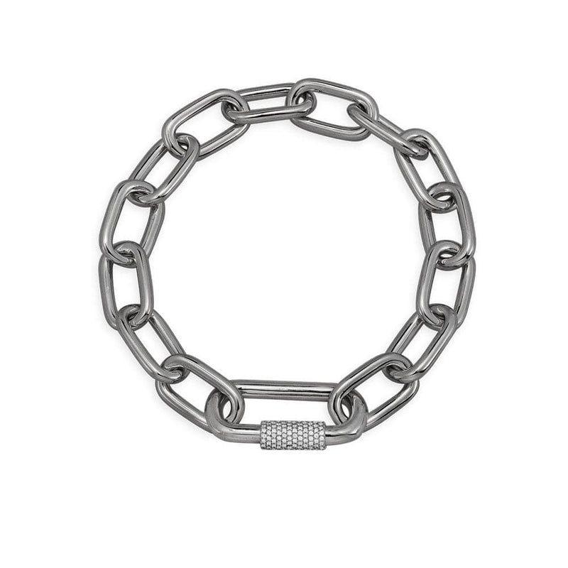 Chain Bracelet - Dark Grey Silver