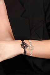 APM Monaco Arabesque Adjustable Bracelet - White Silver