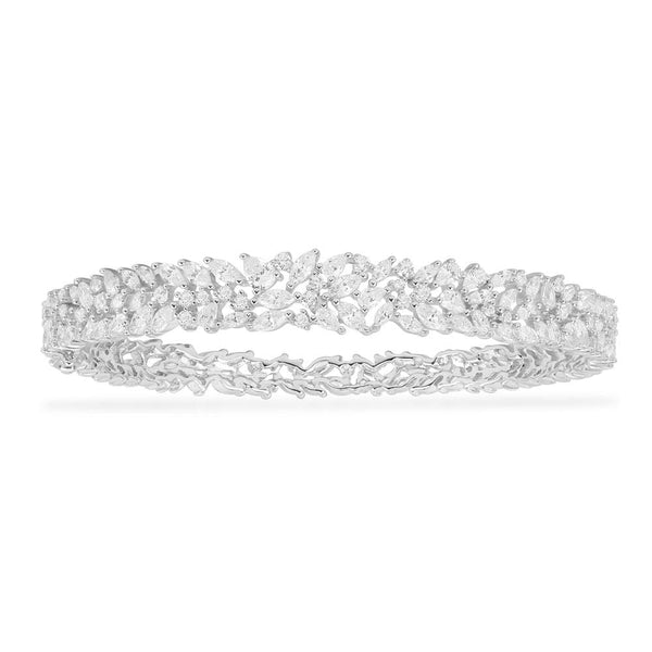 Festival Bangle - White Silver