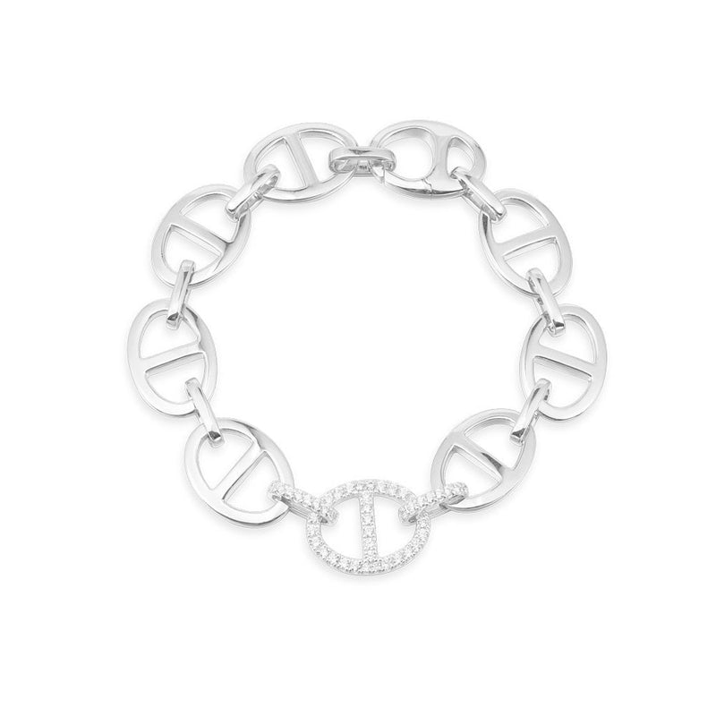 Chaîne Maille Marine bracelet - silver