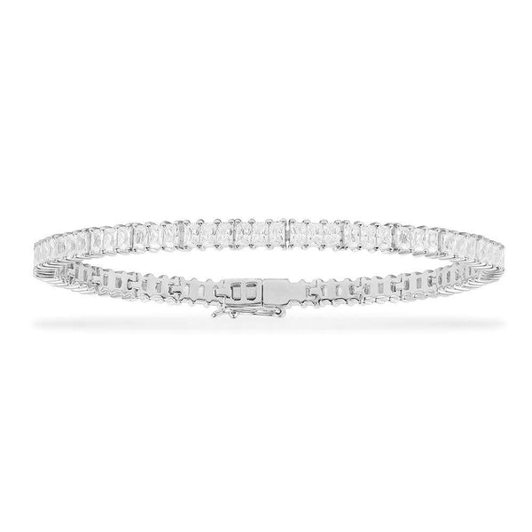 Eclat Bangle - White Silver