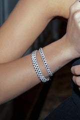 APM Monaco - Spike Bangle - silver