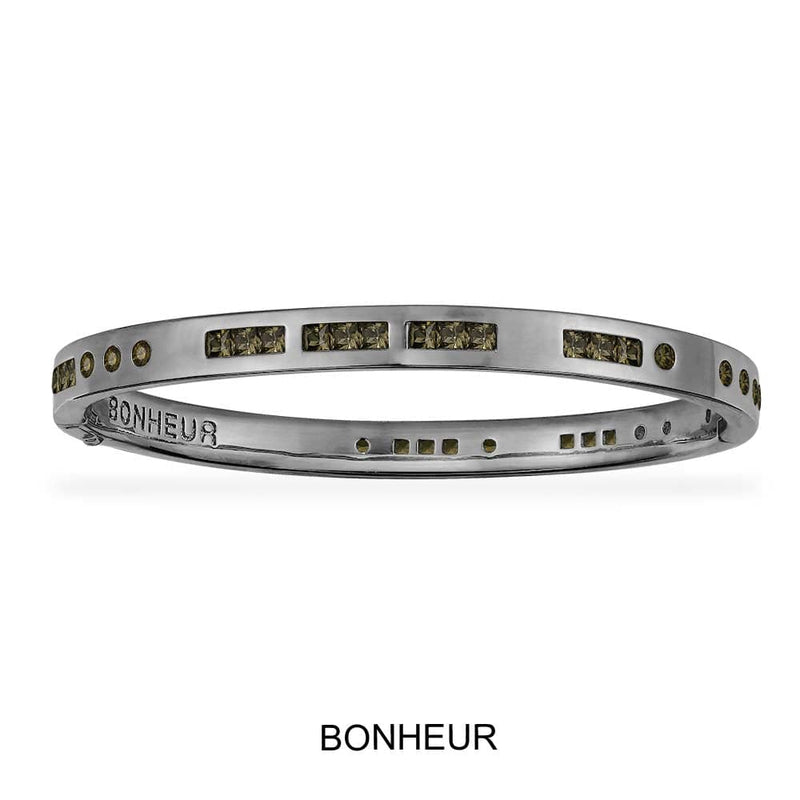 Khaki Bonheur Morse Code Bangle