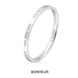 BONHEUR Morse Code Bangle