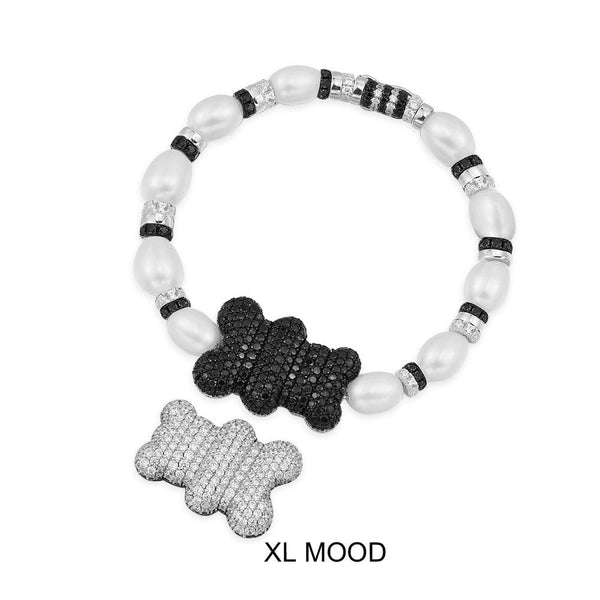 XL Mood Yummy Bear Bracelet with Pearls