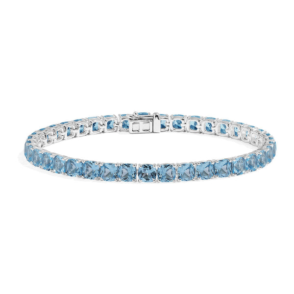 Lagoon Blue Square Bracelet