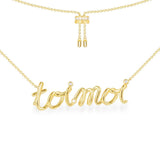 Toi Moi Adjustable Necklace - Yellow Silver