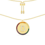 Rainbow Alphabet Adjustable Necklace