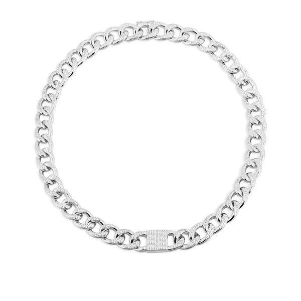 White Chain necklace - White Silver