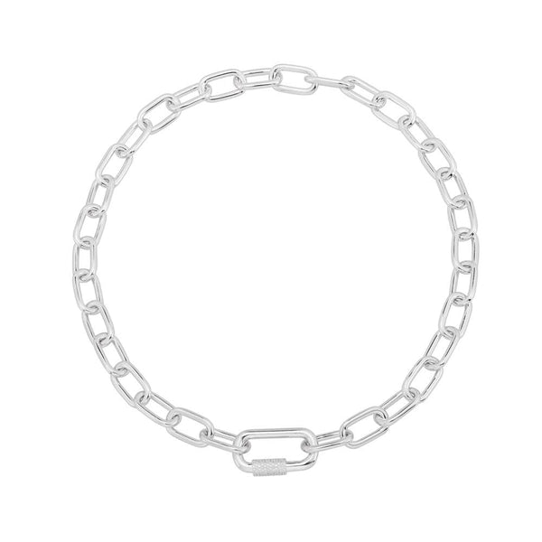 Chain Necklace - White Silver