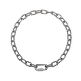 Chain Necklace - Dark Grey Silver