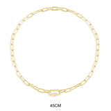 Chain Necklace - Yellow Silver