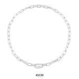 Chain Necklace - White Silver