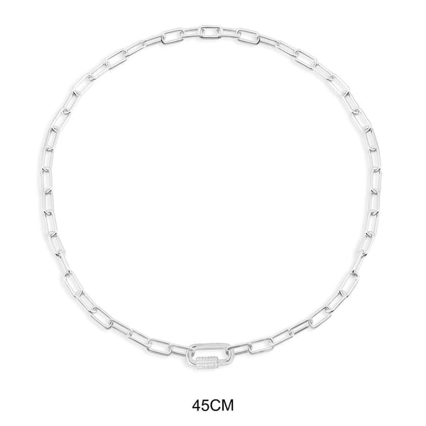 Chain Necklace - White Silver