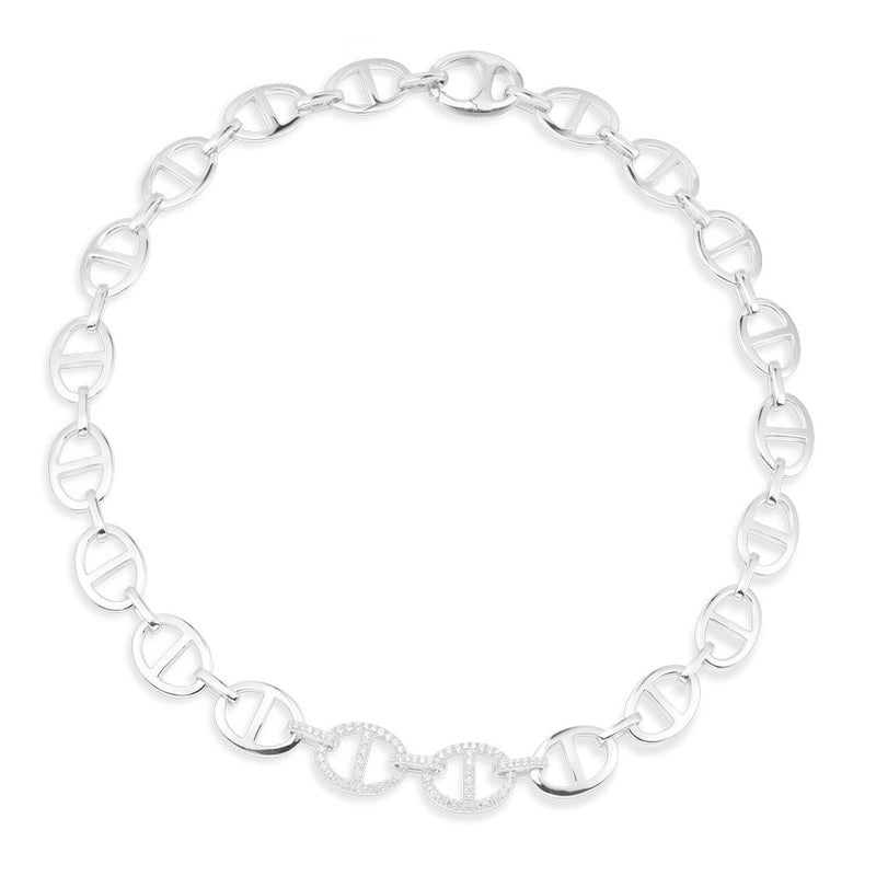 Chaîne Maille Marine necklace - silver