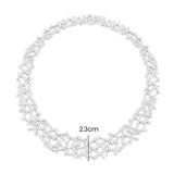 Festival Choker - White Silver