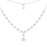 Flamenco Adjustable Necklace - White Silver