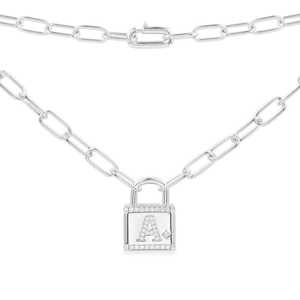 Alphabet Lock Necklace