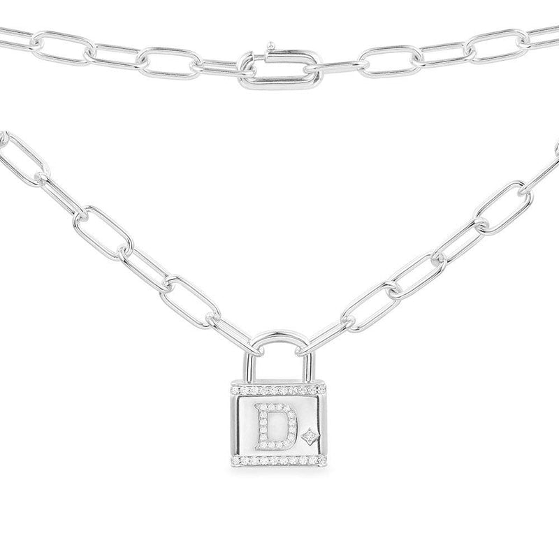 Alphabet Lock Necklace