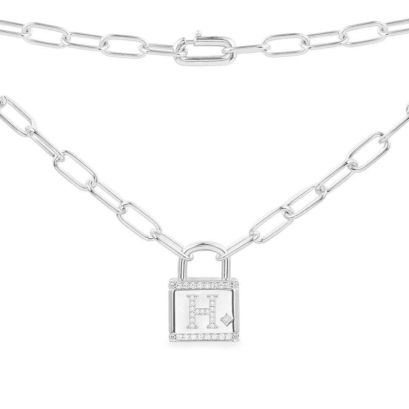 Alphabet Lock Necklace