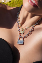 Alphabet Lock Necklace