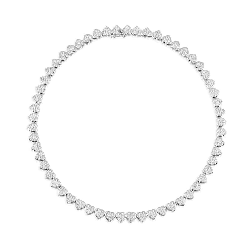 Full Heart Choker - silver