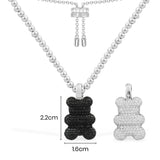 Mood Yummy Bear (Clippable) Adjustable Necklace with Beads