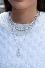 APM Monaco Pavé Météorites & Circles Choker in Silver