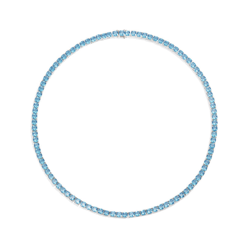 Lagoon Blue Square Choker