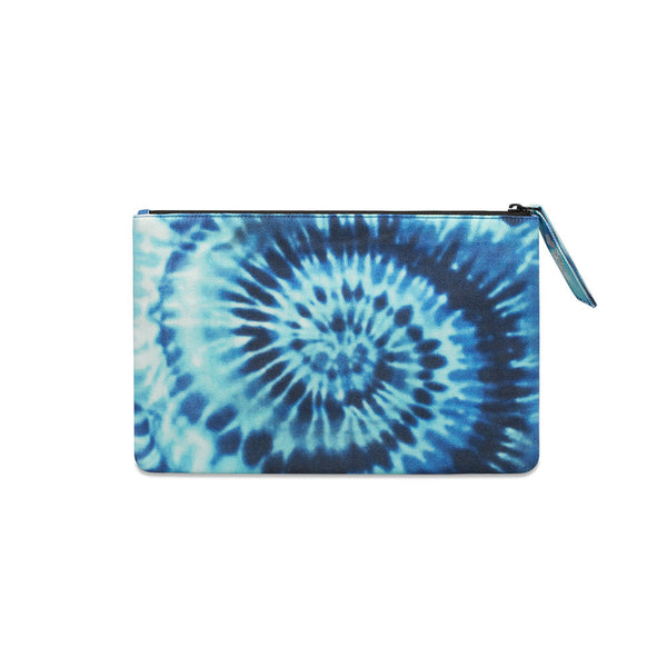 Blue Tie-Dye Clutch