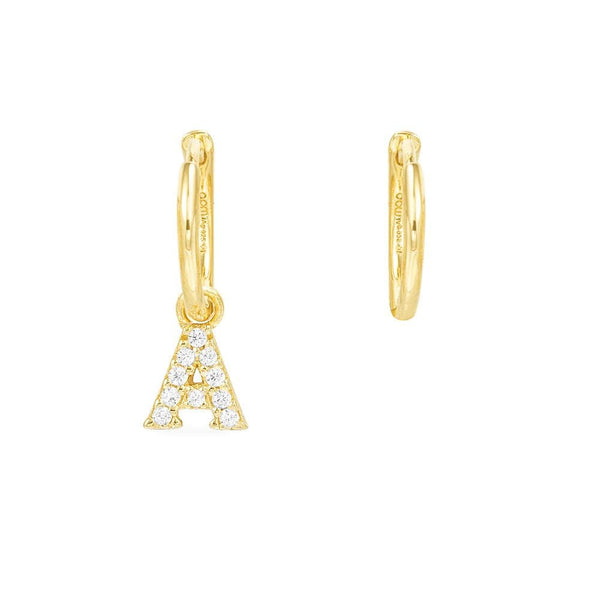 Letter Asymmetric Earrings