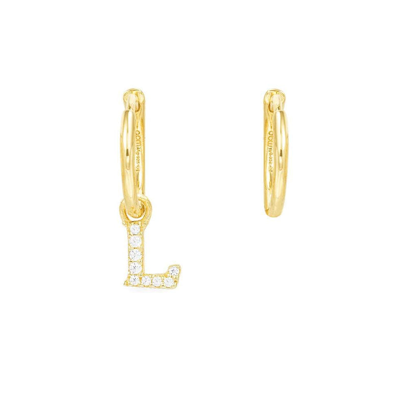 Letter Asymmetric Earrings