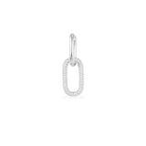 Single Small Chain Link Earring - Silver